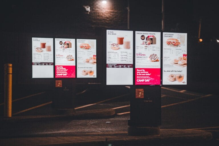 menú digital en los restaurantes