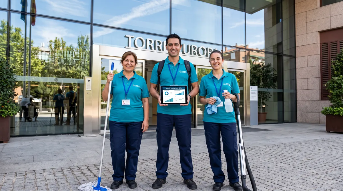 Persona buscando empresa de limpieza en Google desde el m&oacute;vil mostrando el local pack con rese&ntilde;as y mapa, clave para conseguir clientes con SEO local